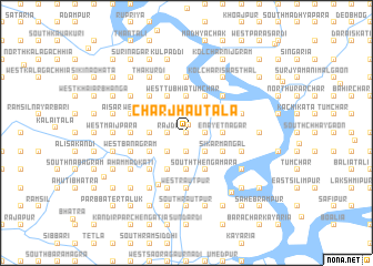 map of Char Jhāutala