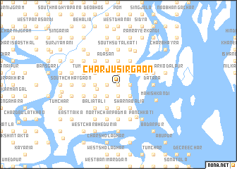 map of Char Jusirgaon