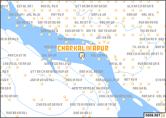 map of Char Kālikāpur