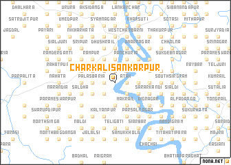 map of Char Kālisankarpur