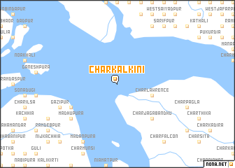 map of Char Kālkini