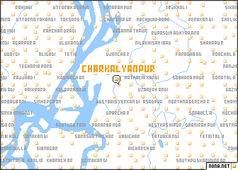 map of Char Kalyānpur