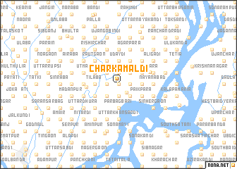 map of Char Kāmāldi