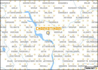 map of Char Kātihāri