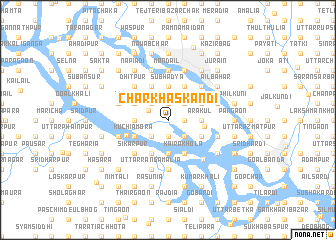 map of Char Khāskāndi