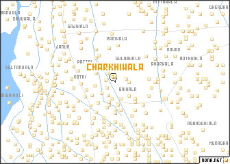 map of Charkhīwāla