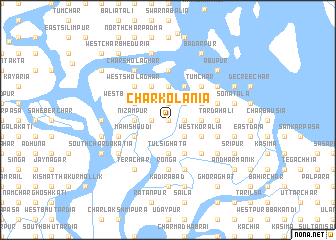 map of Char Kolānia