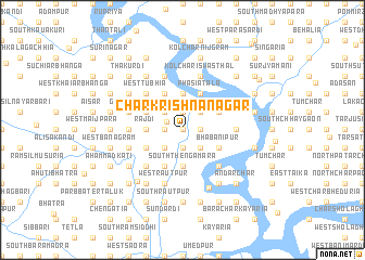 map of Char Krishnanagar