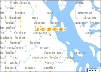 map of Char Kumārpāra