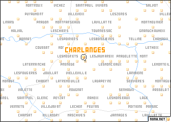 map of Charlanges