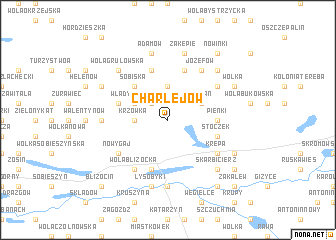 map of Charlejów