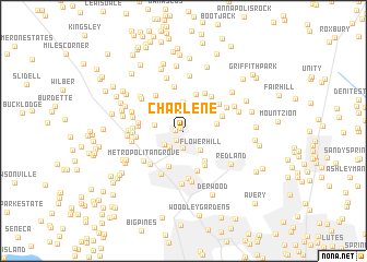 map of Charlene