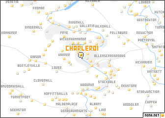 map of Charleroi