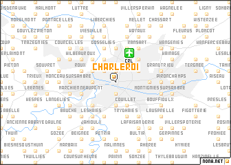 map of Charleroi