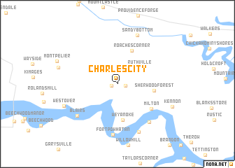 map of Charles City