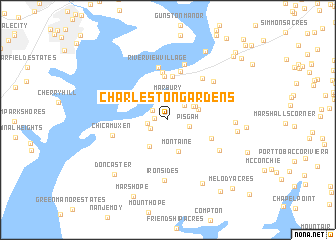 map of Charleston Gardens