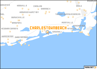 map of Charlestown Beach