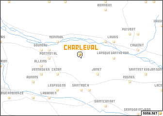 map of Charleval