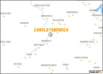 map of Charleys Branch