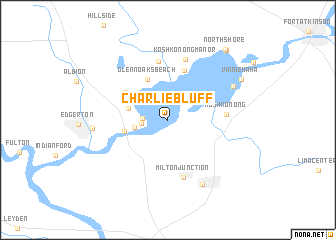 map of Charlie Bluff