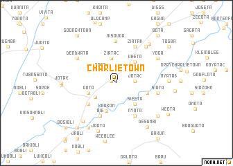 map of Charlie Town