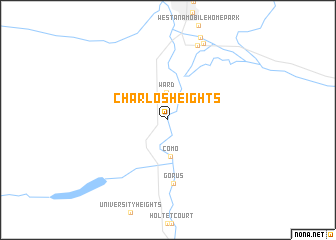 map of Charlos Heights