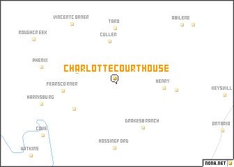 map of Charlotte Court House