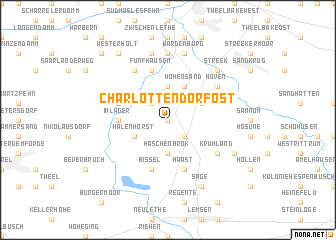 map of Charlottendorf Ost