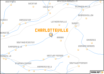 map of Charlotteville