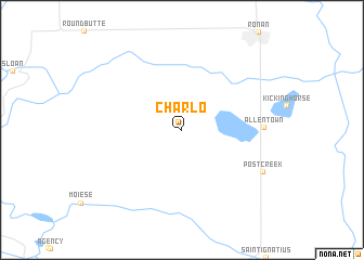 map of Charlo