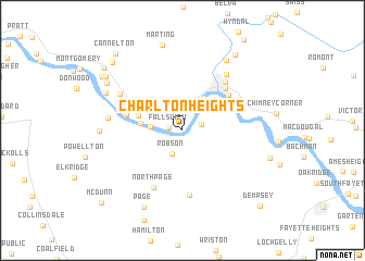 map of Charlton Heights