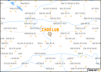 map of Charłub