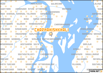 map of Char Mahishkhāli