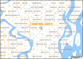 map of Char Mālgaon