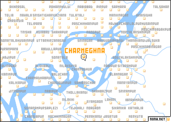 map of Char Meghna