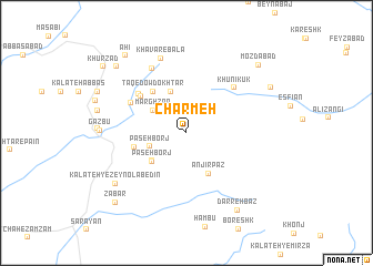 map of Charmeh