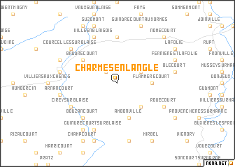 map of Charmes-en-lʼAngle