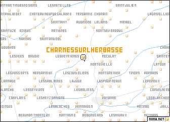 map of Charmes-sur-lʼHerbasse