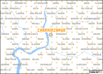 map of Char Mirzāpur