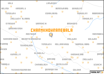 map of Charmkhowrān-e Bālā