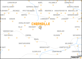 map of Charmoille