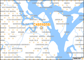 map of Char Monāi