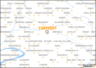 map of Charmont