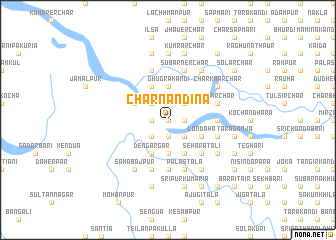 map of Char Nāndina