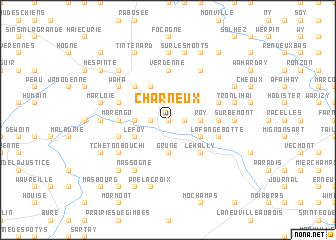 map of Charneux