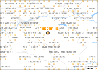 map of Charneux