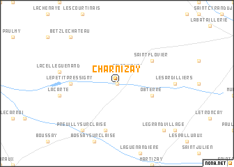 map of Charnizay
