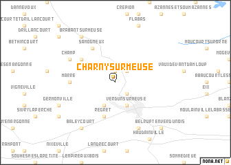 map of Charny-sur-Meuse