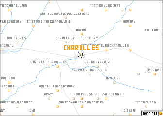 map of Charolles