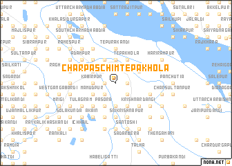 map of Char Paschim Tepākhola